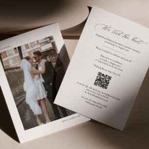Faire-part photo avec code QR