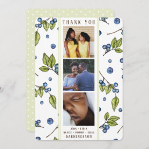 Faire-part photo Blueberry Merci