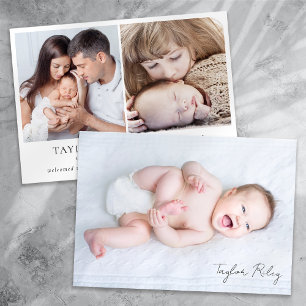 Faire-part Photo Calligraphie Nom Naissance Statistiques Nouv