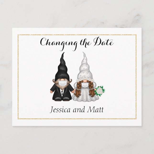 Faire-part Photo Changement de la carte postale Date avec un  (Devant)