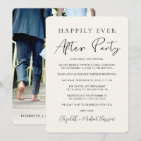 Photo crème de réception de mariage Happily Ever A
