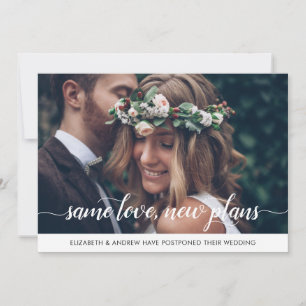 Faire-part Photo d'amour identique élégant Nouveaux plans Cha