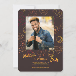 Faire-part photo d'automne chaleureux