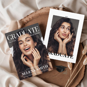 Faire-part Photo de couverture du magazine Graduation