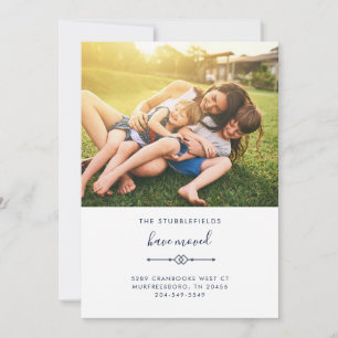 Faire-part Photo de famille Nouvelle adresse Déménagement