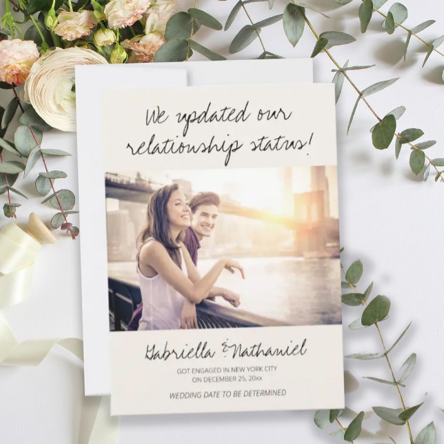 Faire-part photo de Fiançailles amusant (Créateur téléchargé)