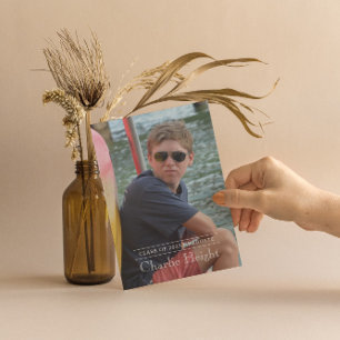 Faire-part photo de graduation classique