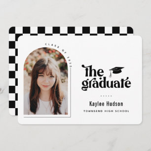 Faire-part Photo de graduation de type rétro