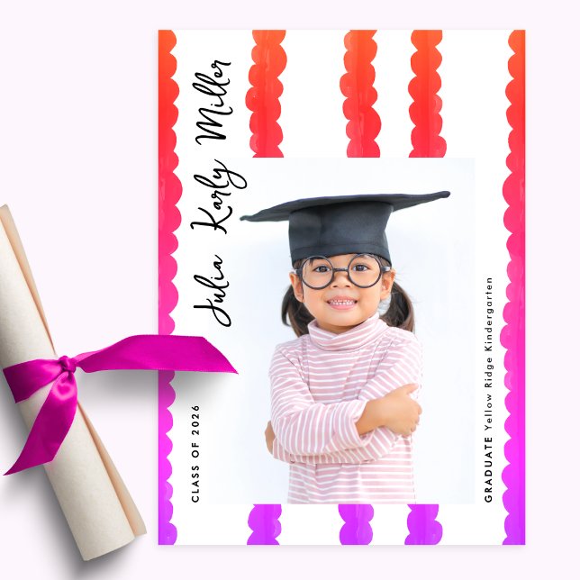 Faire-part Photo de la classe de maternelle moderne - Remise  (Créateur téléchargé)