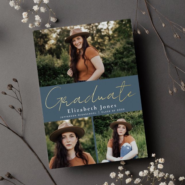 Faire-part photo de la graduation de la peinture à (Créateur téléchargé)