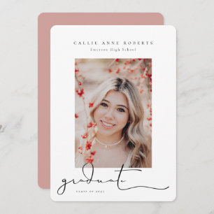 Faire-part photo de la graduation de l'instantané 