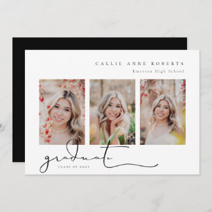 Faire-part photo de la graduation de l'instantané 