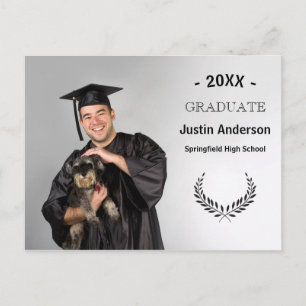 Faire-part Photo de Laurel Branches - Carte postale Graduatio