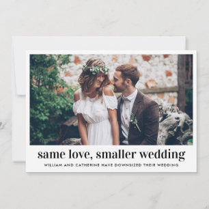 Faire-part Photo de mariage plus petit avec le même amour mod