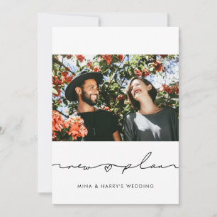 Faire-part Photo de mise à jour du mariage du nouveau plan ma