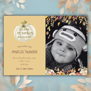 Faire-part photo de naissance moderne