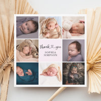 Faire-part photo de script de Merci