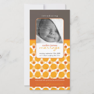 Faire-part PHOTO DOUCE ANNONCES DE NAISSANCE :: Bonjour bébé