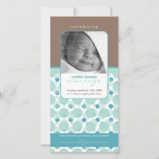 Faire-part PHOTO DOUCE ANNONCES DE NAISSANCE :: Bonjour bébé