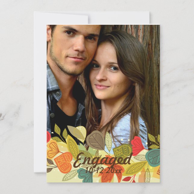 Faire-part photo Fall Garland (Devant)