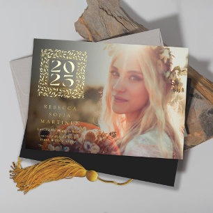 Faire-part photo Gold Graduation