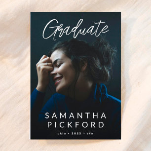 Faire-part Photo Graduate Editable University Grad