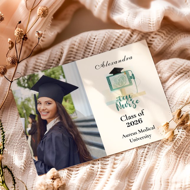 Faire-part  Photo ICU Nurse Graduation Party (Créateur téléchargé)