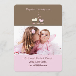 Faire-part Photo Little Sister