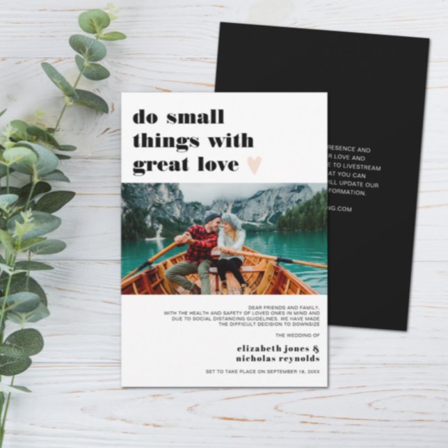 Faire-part photo Micro Mariage téléchargé (Créateur téléchargé)