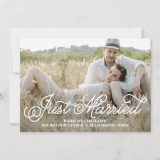 Faire-part photo minimaliste moderne