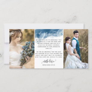 Faire-part Photo : Nous sommes mariés Mariage / Elope Faire-p