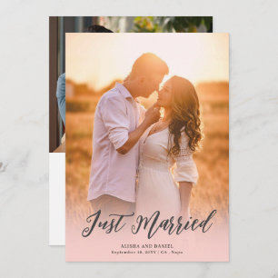 Faire-part photo personnalisé à deux côtés