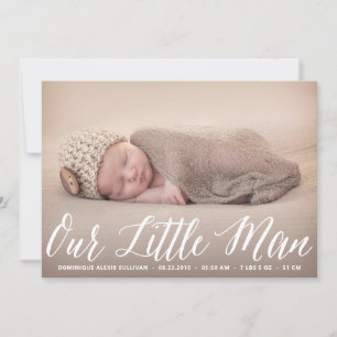 Faire-part Photo Script Little Man