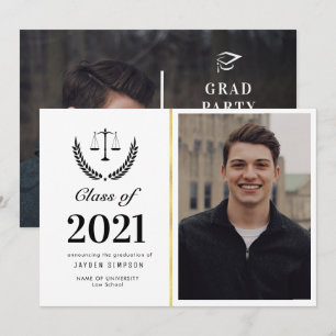 Faire-part photo tendance de la faculté de droit
