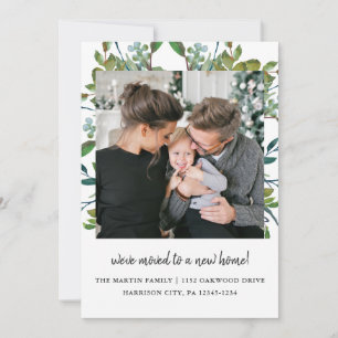 Faire-part Photographie de changement d'adresse dans la botan