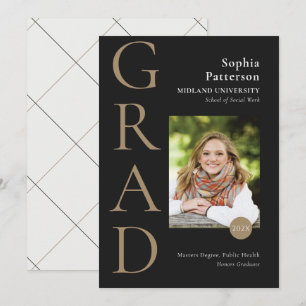 Faire-part Photographie de l'étudiant du Black Gold College