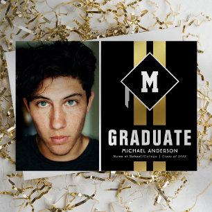 Faire-part Photographie de remise de diplômes masculine en ty