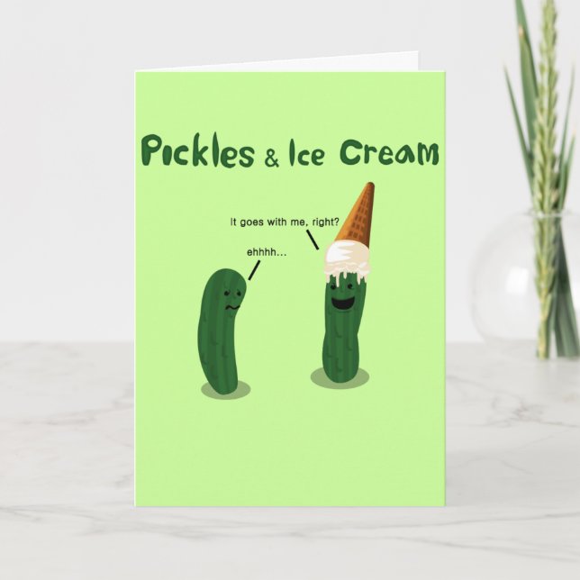 Faire-part Pickles and Ice Cream : Pregnancy (Devant)