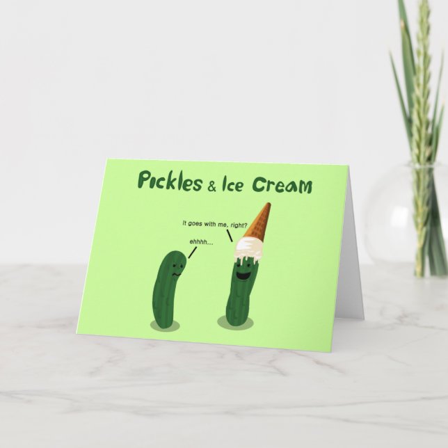 Faire-part Pickles and Ice Cream : Pregnancy (Devant)