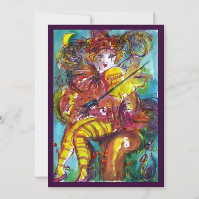 Faire-part PIERO / Nuit de Carnaval Vénitien (Devant)