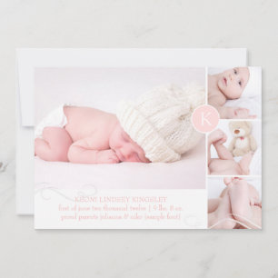 Faire-part PixDezines do-it-yourself couleur/faire-part de na
