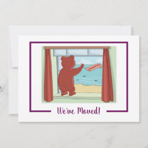 Faire-part Plage de l'ours en peluche mignonne et drôle Nous 