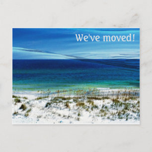Faire-part Plage Scène Nouvelle adresse Carte postale
