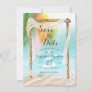 Faire-part Plage tropicale moderne Arbor Boho Mariage