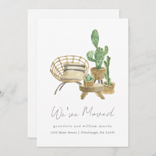 Faire-part Plantes douillets Nouvelle maison déménager