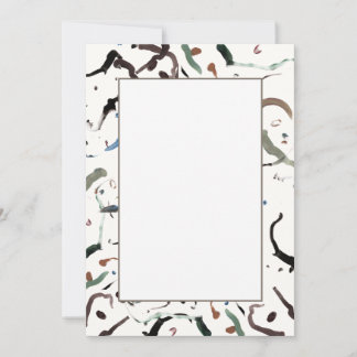 Faire-part plats abstraits modernes et élégants