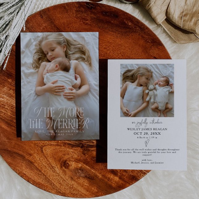 Faire-part Plus La Naissance De Fêtes Plus Merrier (Créateur téléchargé)