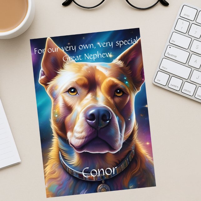 Faire-part Poème d'anniversaire customisé Great Nephew avec c (Créateur téléchargé)