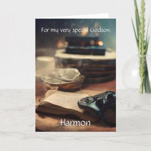 Faire-part Poème d'anniversaire personnalisé Godson customisé