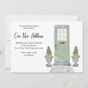 Faire-part Porte avant Nous avons déplacé une nouvelle adress